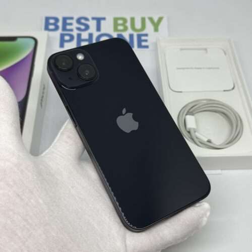 iPhone 14 256GB zwart /94% batt /krasvrij /garantie