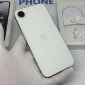 iPhone 16E 128GB wit /krasvrij /99% batt /garantie