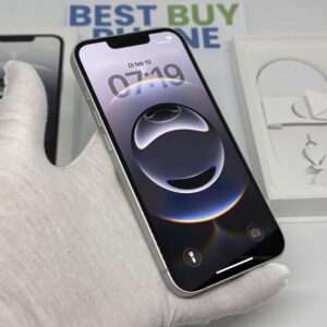 iPhone 16E 128GB wit /krasvrij /99% batt /garantie