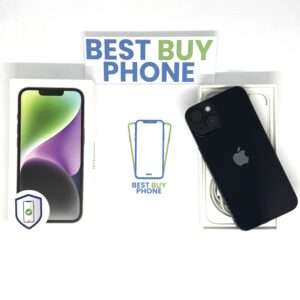 iPhone 14 256GB zwart /94% batt /krasvrij /garantie