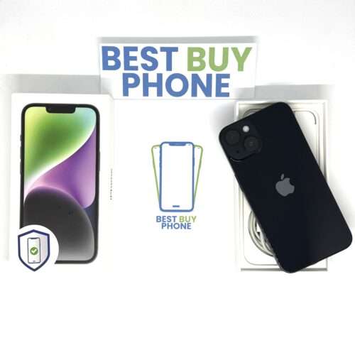 iPhone 14 256GB zwart /94% batt /krasvrij /garantie