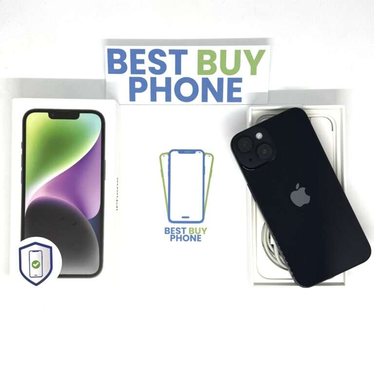 iPhone 14 256GB zwart /94% batt /krasvrij /garantie