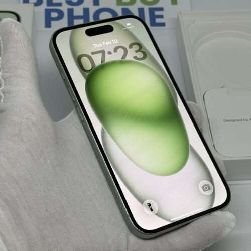iPhone 15 256GB groen /93% batt /zeer net /garantie