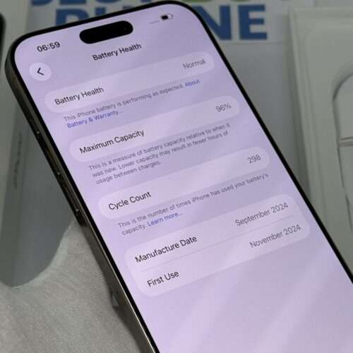 IMG_5712 iPhone 16 Pro Max 256GB naturel /krasvrij /96% batt /garantie