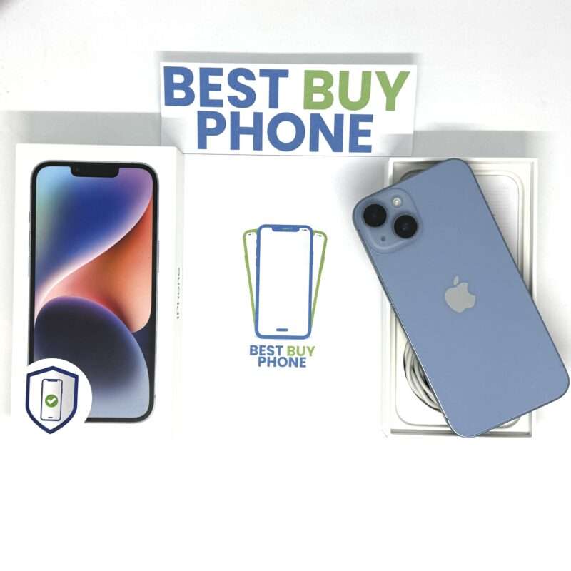 iPhone 14 256GB bauw /krasvrij glas /88% batt /garantie