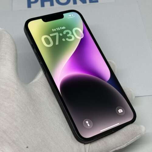 iPhone 14 128GB zwart /krasvrij scherm /89% batt /garantie