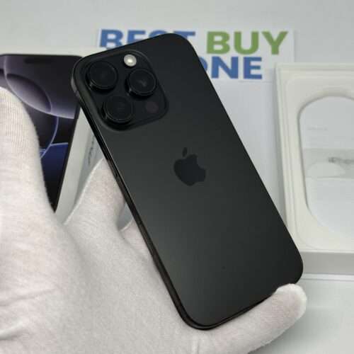 iPhone 16 Pro 128GB zwart /100% batt /krasvrij scherm /garantie