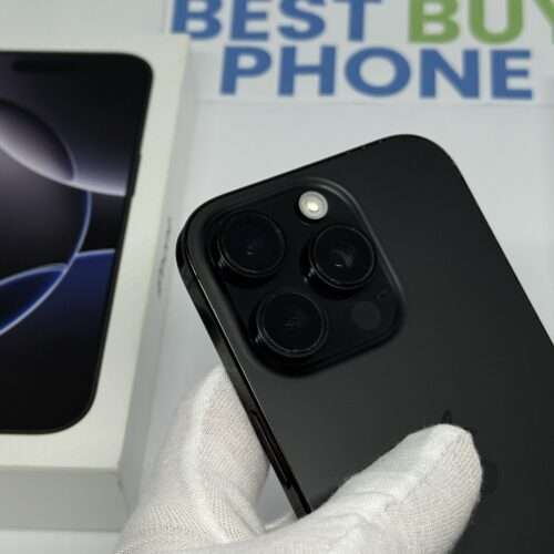 iPhone 16 Pro 128GB zwart /100% batt /krasvrij scherm /garantie