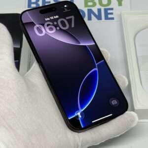 iPhone 16 Pro 128GB zwart /100% batt /krasvrij scherm /garantie