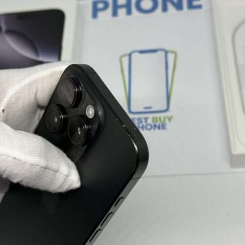 iPhone 16 Pro 128GB zwart /100% batt /krasvrij scherm /garantie