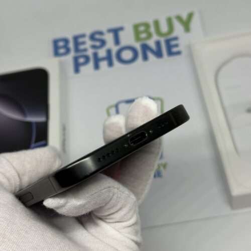 iPhone 16 Pro 128GB zwart /100% batt /krasvrij scherm /garantie