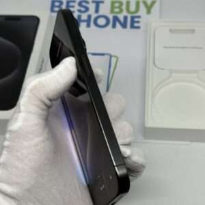 iPhone 15 pro 256GB zwart /krasvrij glas /93% batt /garantie