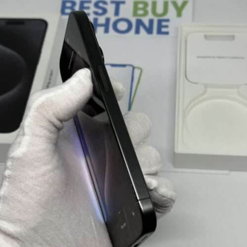 iPhone 15 pro 256GB zwart /krasvrij glas /93% batt /garantie