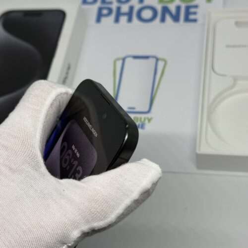 iPhone 15 pro 256GB zwart /krasvrij glas /93% batt /garantie