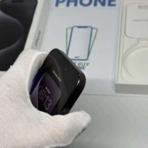 iPhone 15 pro 256GB zwart /krasvrij glas /93% batt /garantie