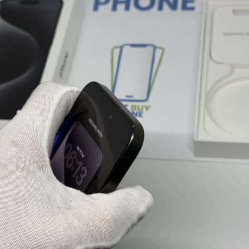 iPhone 15 pro 256GB zwart /krasvrij glas /93% batt /garantie