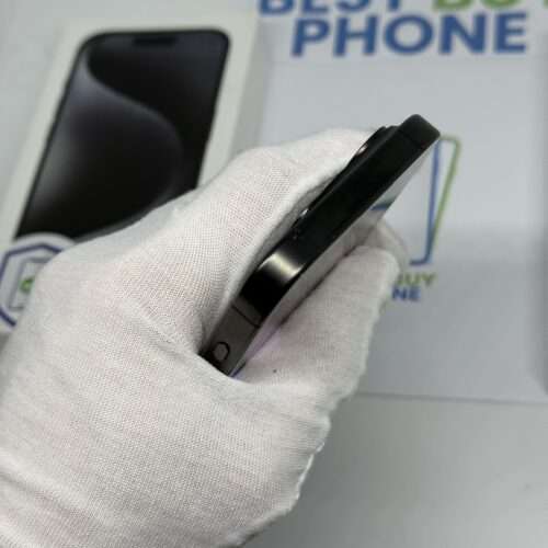 iPhone 15 pro 256GB zwart /krasvrij glas /93% batt /garantie