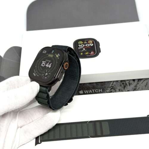 IMG_5881 Apple Watch Ultra 2 zwart /groene Alpine Loop /100% batt /garantie