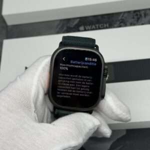 IMG_5884 Apple Watch Ultra 2 zwart /groene Alpine Loop /100% batt /garantie