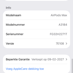 Apple AirPods Max 2 USB-C Beige /1 week jong /garantie