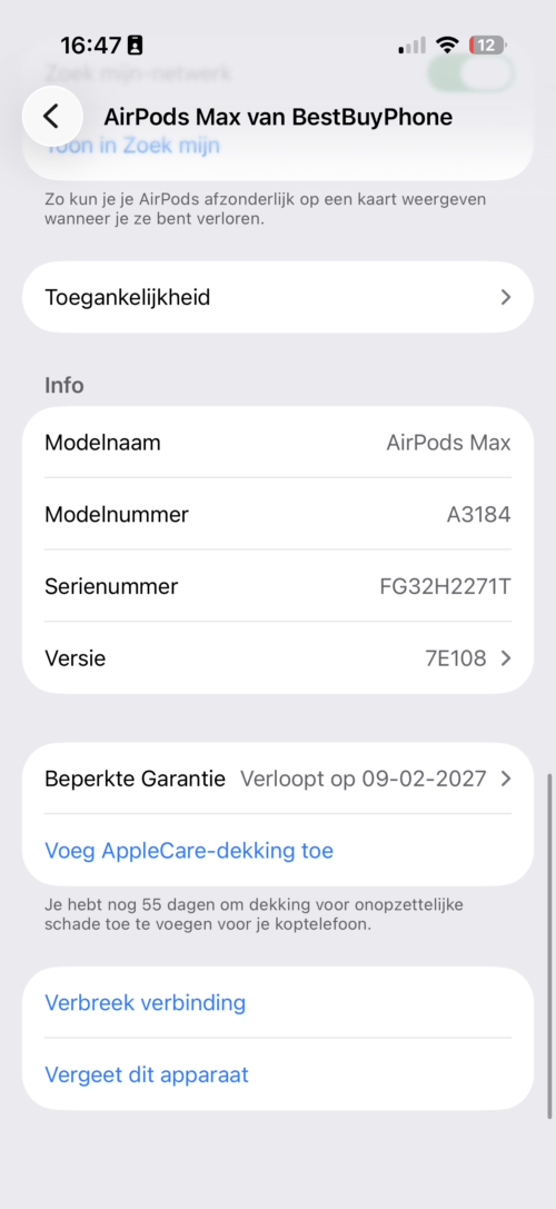 Apple AirPods Max 2 USB-C Beige /1 week jong /garantie