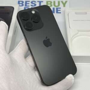 iPhone 15 pro 128GB zwart /krasvrij /100% batt /garantie