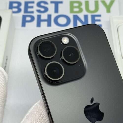 iPhone 15 pro 128GB zwart /krasvrij /100% batt /garantie