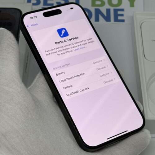 iPhone 15 pro 128GB zwart /krasvrij /100% batt /garantie