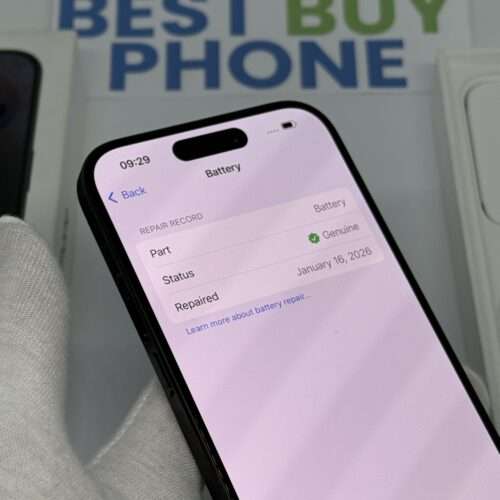iPhone 15 pro 128GB zwart /krasvrij /100% batt /garantie