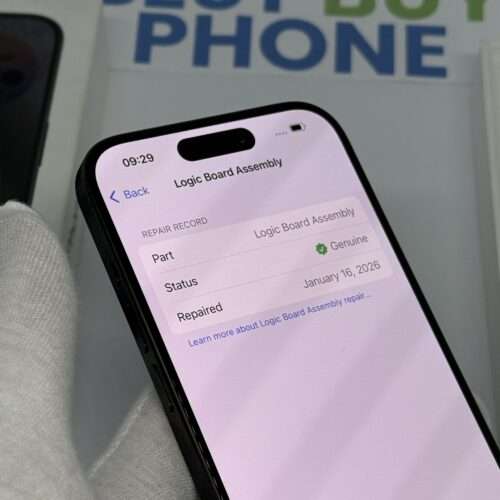 iPhone 15 pro 128GB zwart /krasvrij /100% batt /garantie