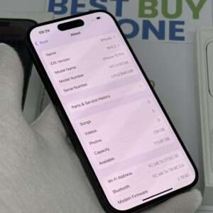 iPhone 15 pro 128GB zwart /krasvrij /100% batt /garantie