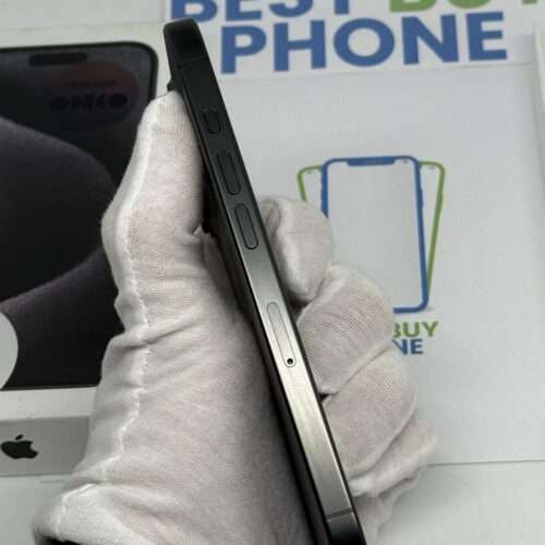 iPhone 15 pro 128GB zwart /krasvrij /100% batt /garantie