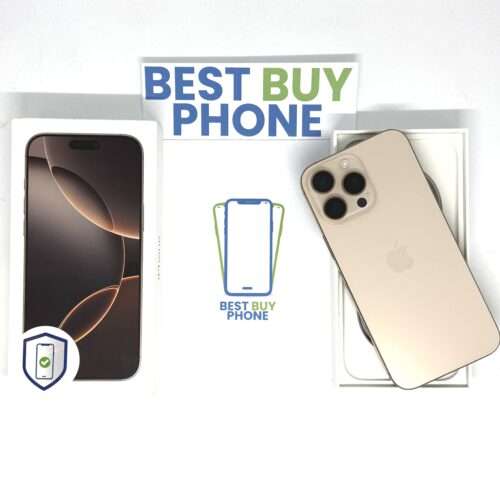 iPhone 16 Pro Max 512GB goud /krasvrij glas /98% batt /garantie