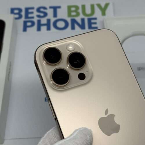 iPhone 16 Pro Max 512GB goud /krasvrij glas /98% batt /garantie