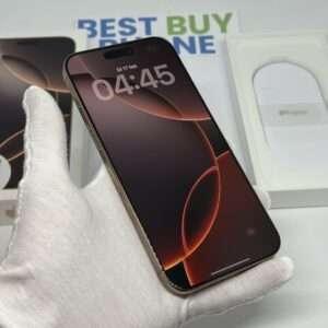 iPhone 16 Pro Max 512GB goud /krasvrij glas /98% batt /garantie