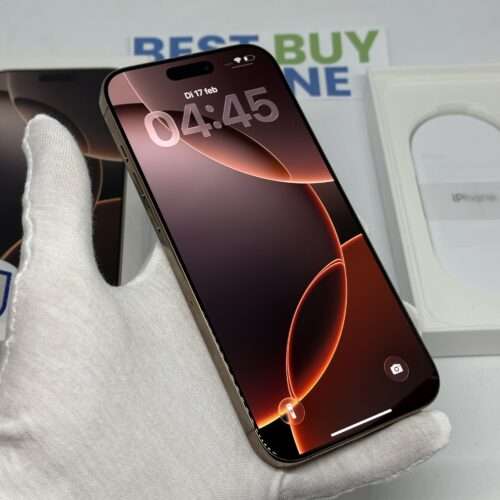 iPhone 16 Pro Max 512GB goud /krasvrij glas /98% batt /garantie