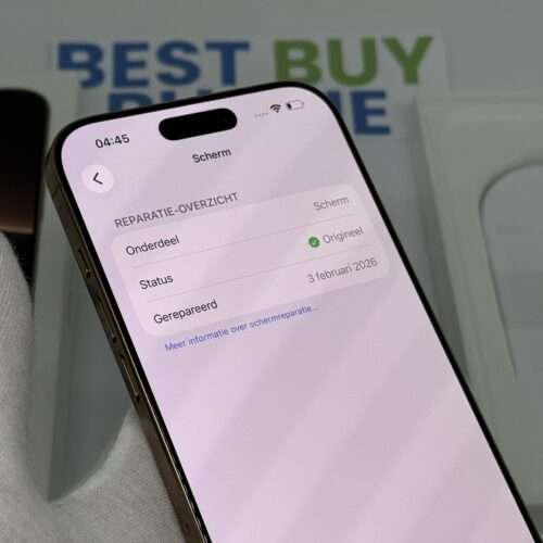 iPhone 16 Pro Max 512GB goud /krasvrij glas /98% batt /garantie