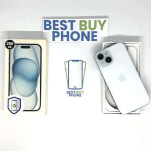 iPhone 15 256GB blauw /100% batt /krasvrij /garantie