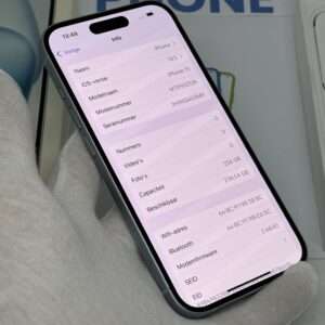 iPhone 15 256GB blauw /100% batt /krasvrij /garantie