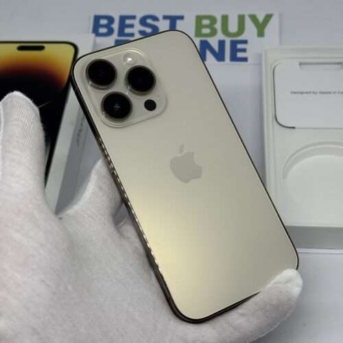 iPhone 14 Pro 128GB goud /krasvrij glas /85% batt /garantie