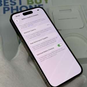 iPhone 14 Pro 128GB goud /krasvrij glas /85% batt /garantie