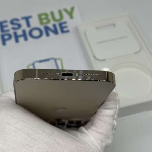 iPhone 14 Pro 128GB goud /krasvrij glas /85% batt /garantie