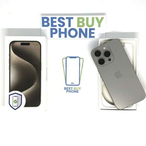 iPhone 15 Pro 128GB naturel /krasvrij glas /88% batt /garantie