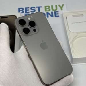 iPhone 15 Pro 128GB naturel /krasvrij glas /88% batt /garantie