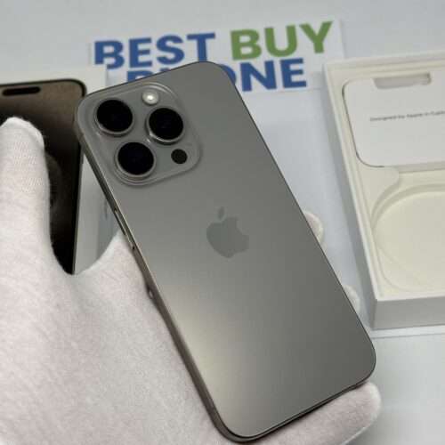 iPhone 15 Pro 128GB naturel /krasvrij glas /88% batt /garantie