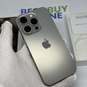 iPhone 15 Pro 128GB naturel /krasvrij glas /88% batt /garantie