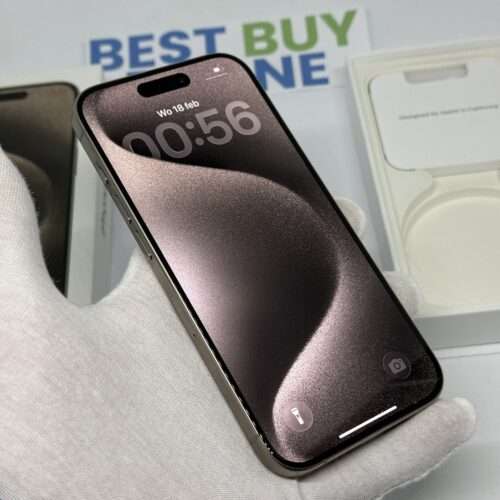 iPhone 15 Pro 128GB naturel /krasvrij glas /88% batt /garantie