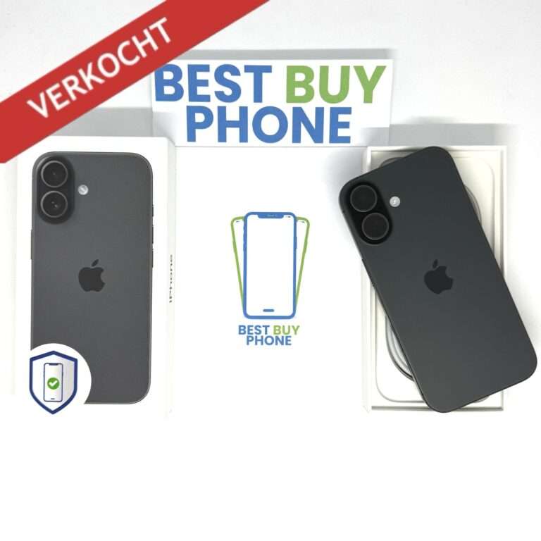 iPhone 17 256GB zwart /kras vrij /100% batt /garantie