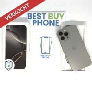 Ontwerp zonder titel iPhone 16 Pro Max 256GB naturel /krasvrij /96% batt /garantie