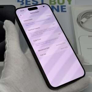 iPhone 15 Pro Max 256GB zwart /kras vrij /90% batt /garantie